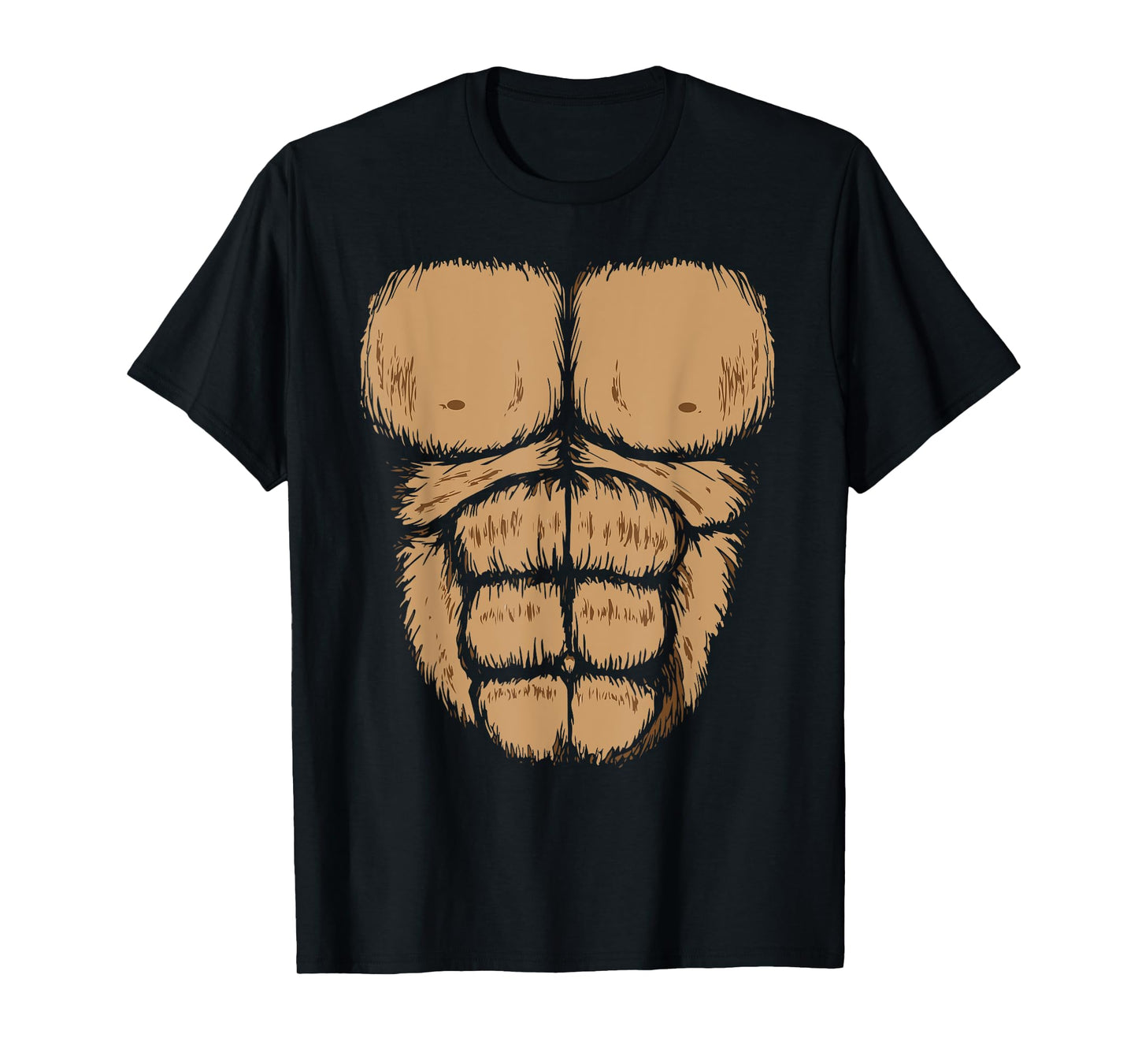 Halloween Gorilla Chest Costume | Funny Monkey Gift T-Shirt