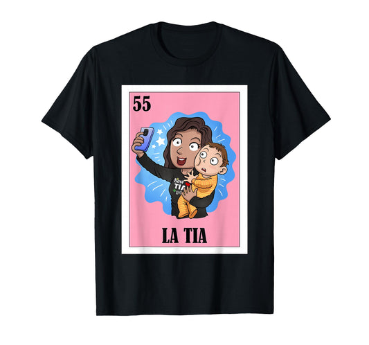 Funny Mexican Design for Aunt - La Tia T-Shirt