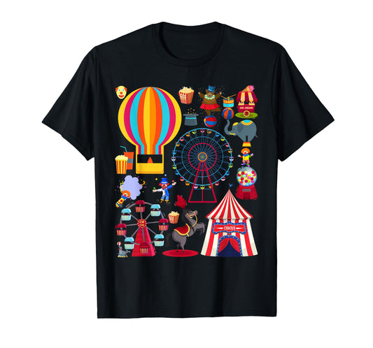 Circus Love Heart Ringmaster Party Circus Men Women Kids Boy T-Shirt