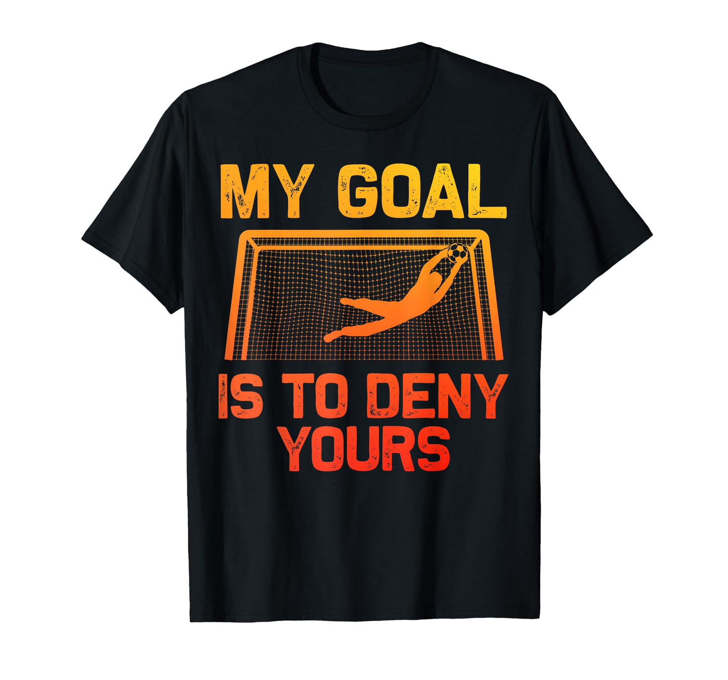 Soccer Goalie Art For Men Women Boys Girls Gag Soccer Player T-Shirt