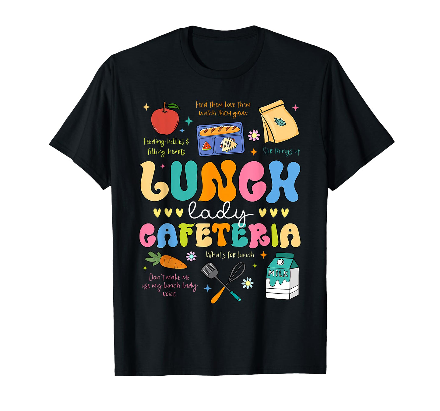 Lunch Lady Cafeteria Back To School First Day Of School T-Shirt