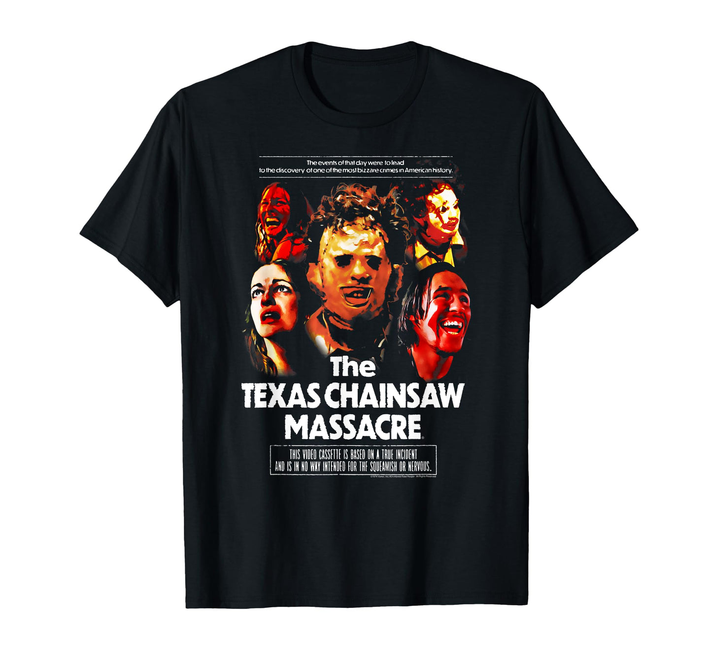 The Texas Chainsaw Massacre Horror Movie Poster T-Shirt