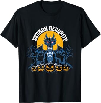 Dragon Security Halloween Funny Mom Dad Parent Men Women T-Shirt