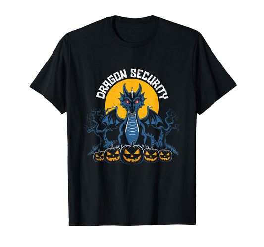 Dragon Security Halloween Funny Mom Dad Parent Men Women T-Shirt