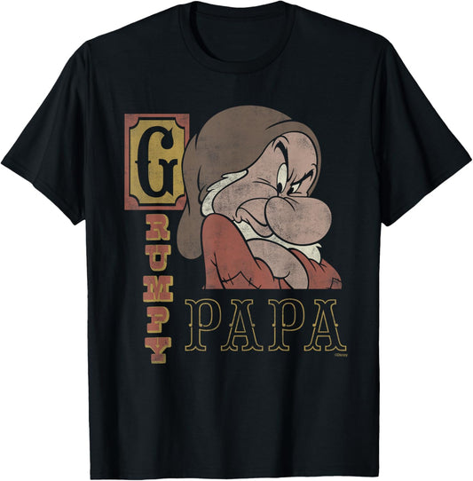 Disney Snow White and the Seven Dwarfs Grumpy Papa T-Shirt