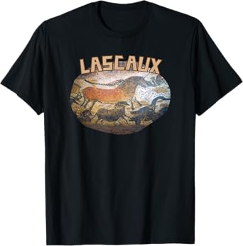 Lascaux Cave Painting Prehistoric Art Horses Parietal Art T-Shirt