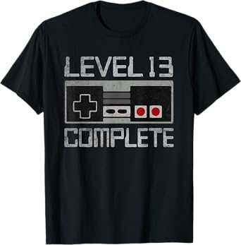 Level 13 Complete 13 Year 13th Wedding Anniversary For Him T-Shirt