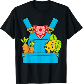 Halloween Farmer Costume Farm Farming Life Lazy Career Day T-Shirt