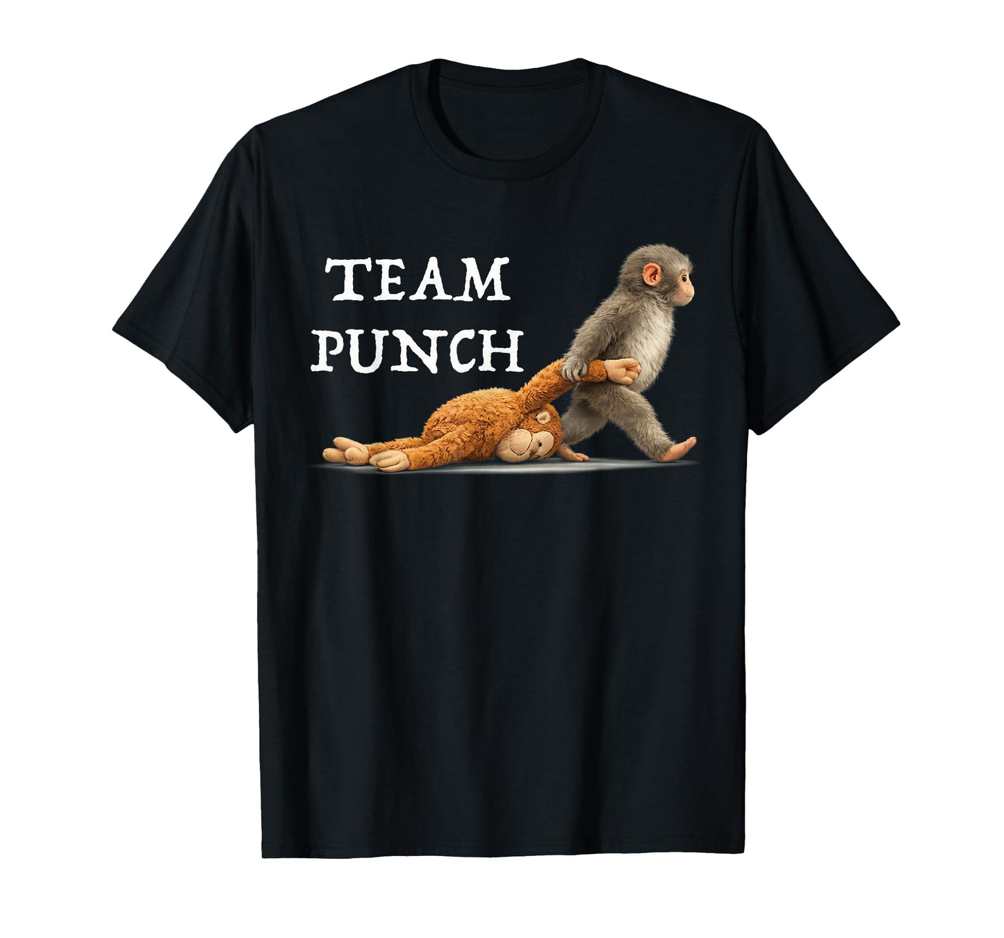 Men Women Kids Cute Monkey Punch T-Shirt