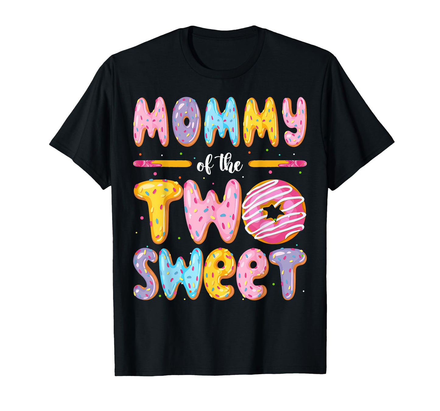 Mommy Of The Two Sweet Donut 2Nd Birthday Boy Girl T-Shirt
