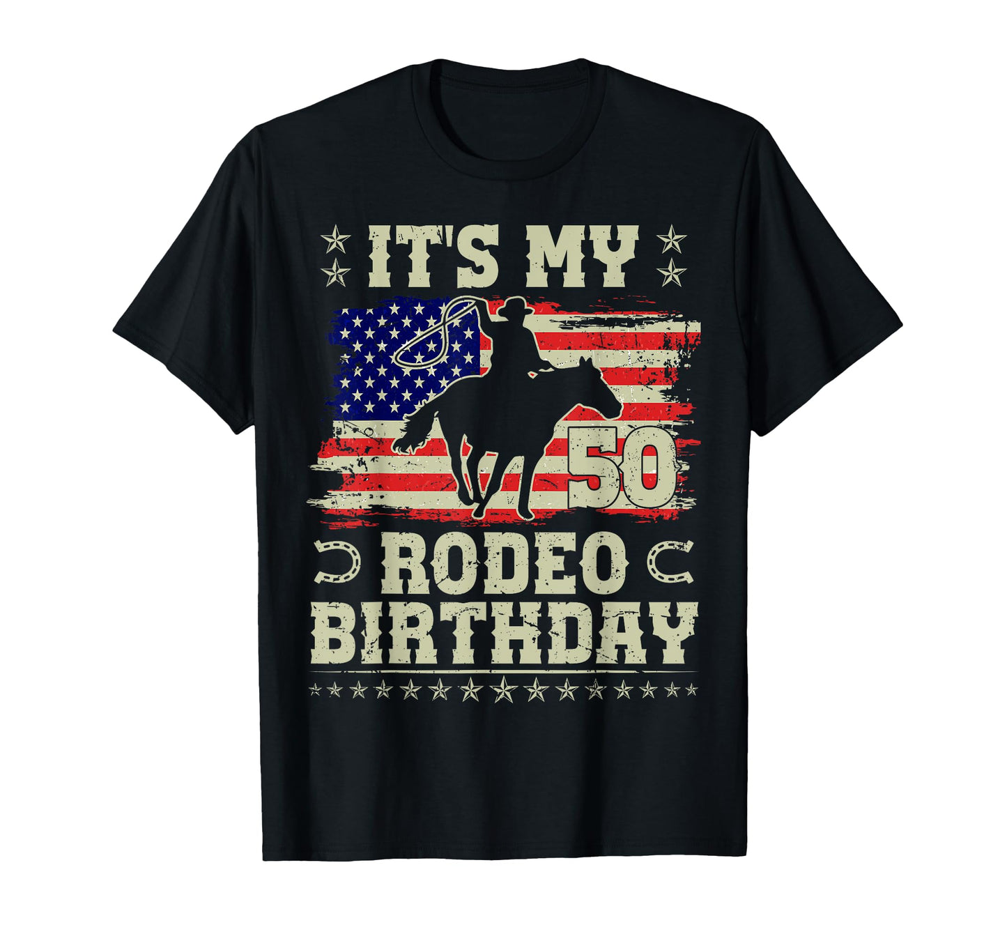 It’s My 50th Rodeo Birthday Western Rodeo Cowboy Matching T-Shirt