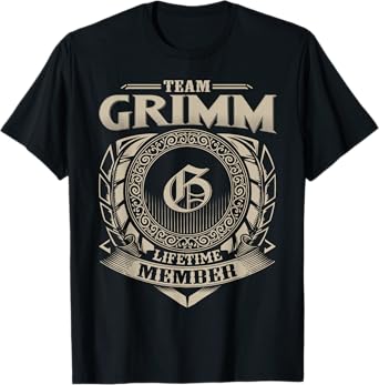 Team GRIMM Lifetime Member Vintage GRIMM Family T-Shirt
