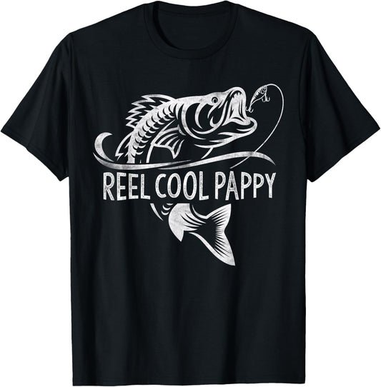Reel Cool Pappy Fishing Gifts Pappy Father's Day T-Shirt