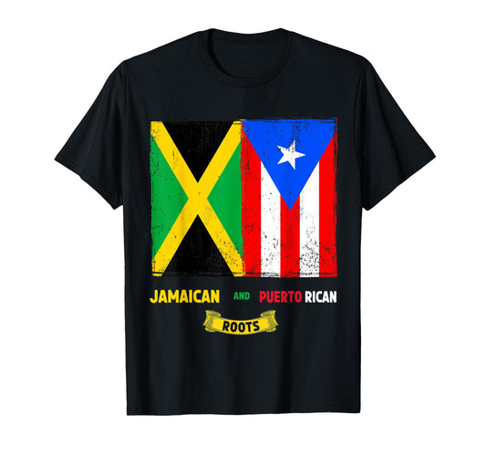 Puerto Rican & Jamaica Flag Outfit Idea For Kids & Boricua T-Shirt