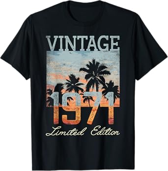 Vintage 1971 Limited Edition 54th Birthday 54 Year Old Gifts T-Shirt