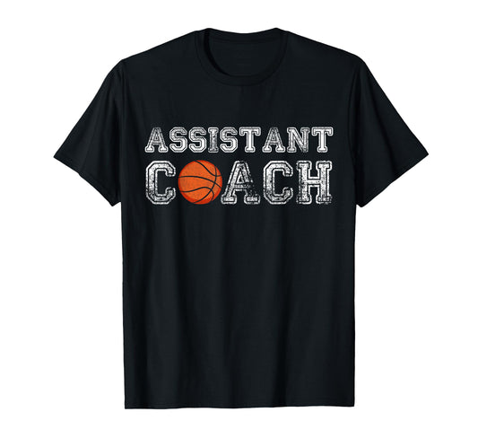 Assistant Basketball Coach Appreciation Coaching Distressed T-Shirt