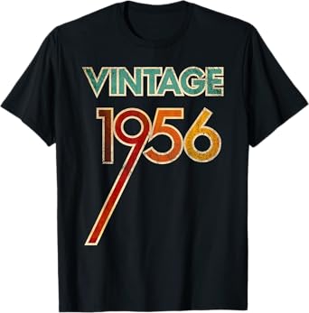 Vintage 1956 65th Birthday Outfit for Men Women 65 Years Old T-Shirt