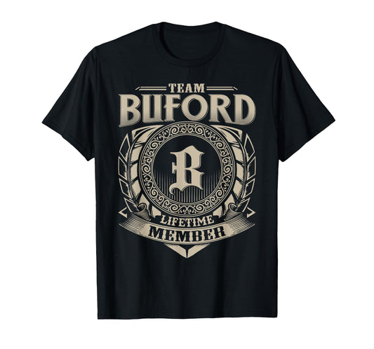 Team BUFORD Lifetime Member Funny BUFORD Family Name Vintage T-Shirt