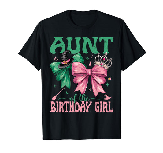 Aunt Of The Birthday Girl Matching Witch Family Bday Party T-Shirt
