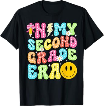 In My Second Grade Era Back To School 2nd Grade Girl Teacher T-Shirt