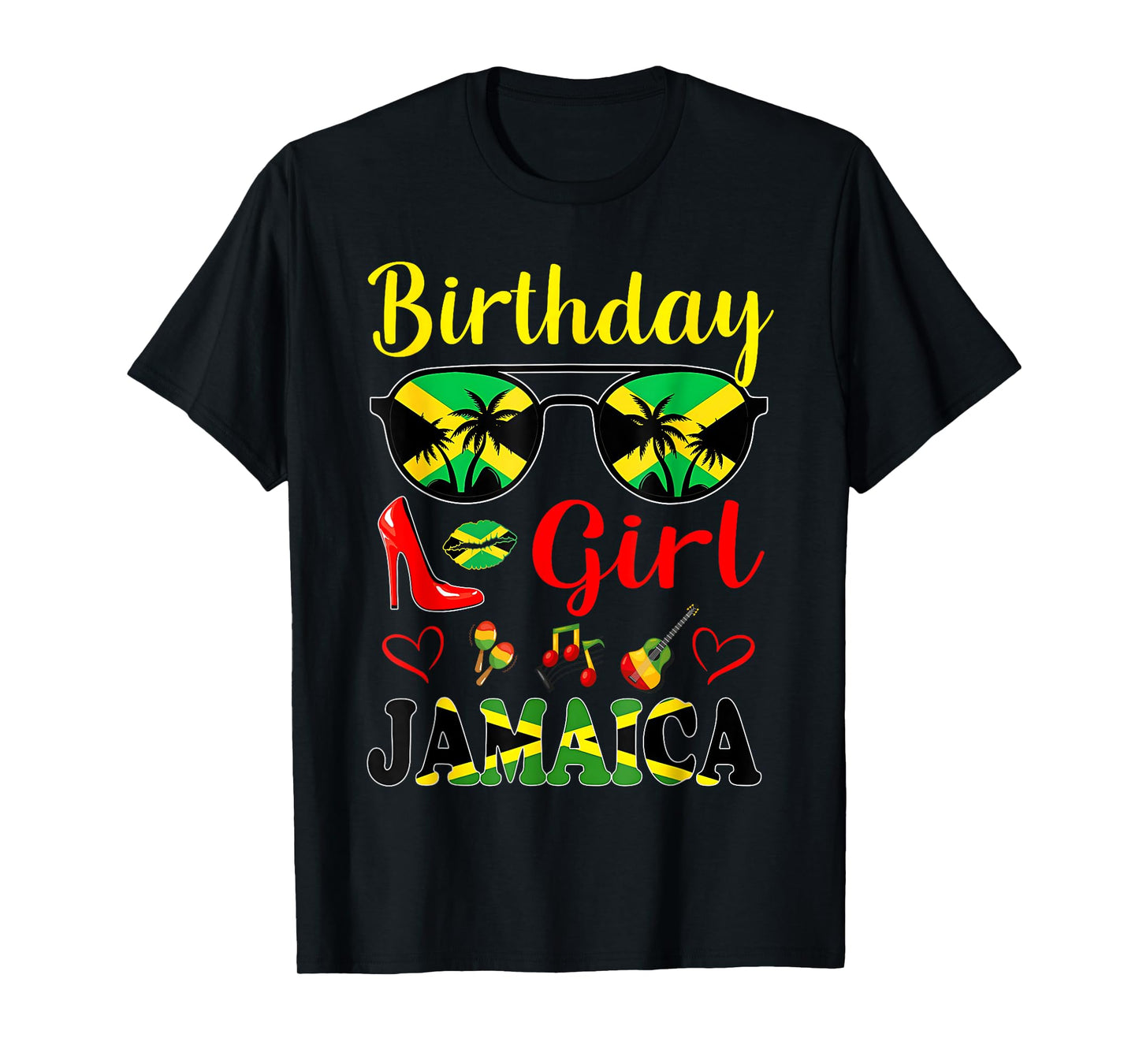 Jamaica Birthday Girls 2026 Birthday Party Squad Girls Trip T-Shirt