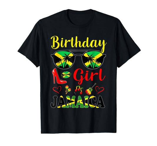 Jamaica Birthday Girls 2026 Birthday Party Squad Girls Trip T-Shirt