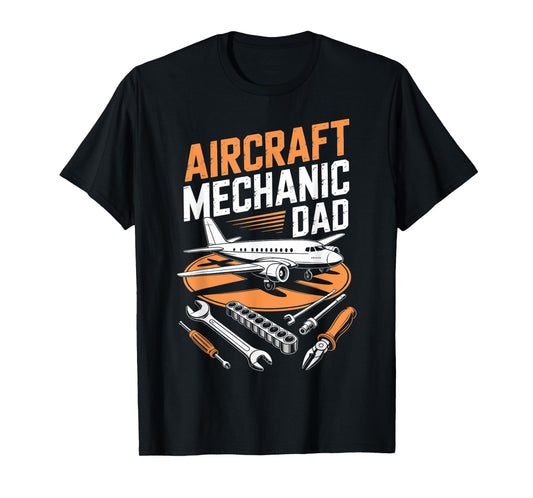 Aircraft Mechanic Dad Maintenance Plane Aircraft Technician T-Shirt