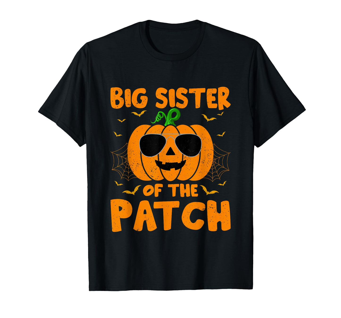 Pumpkin Big Sister Of The Patch Group Costume Halloween T-Shirt