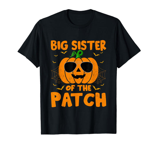 Pumpkin Big Sister Of The Patch Group Costume Halloween T-Shirt