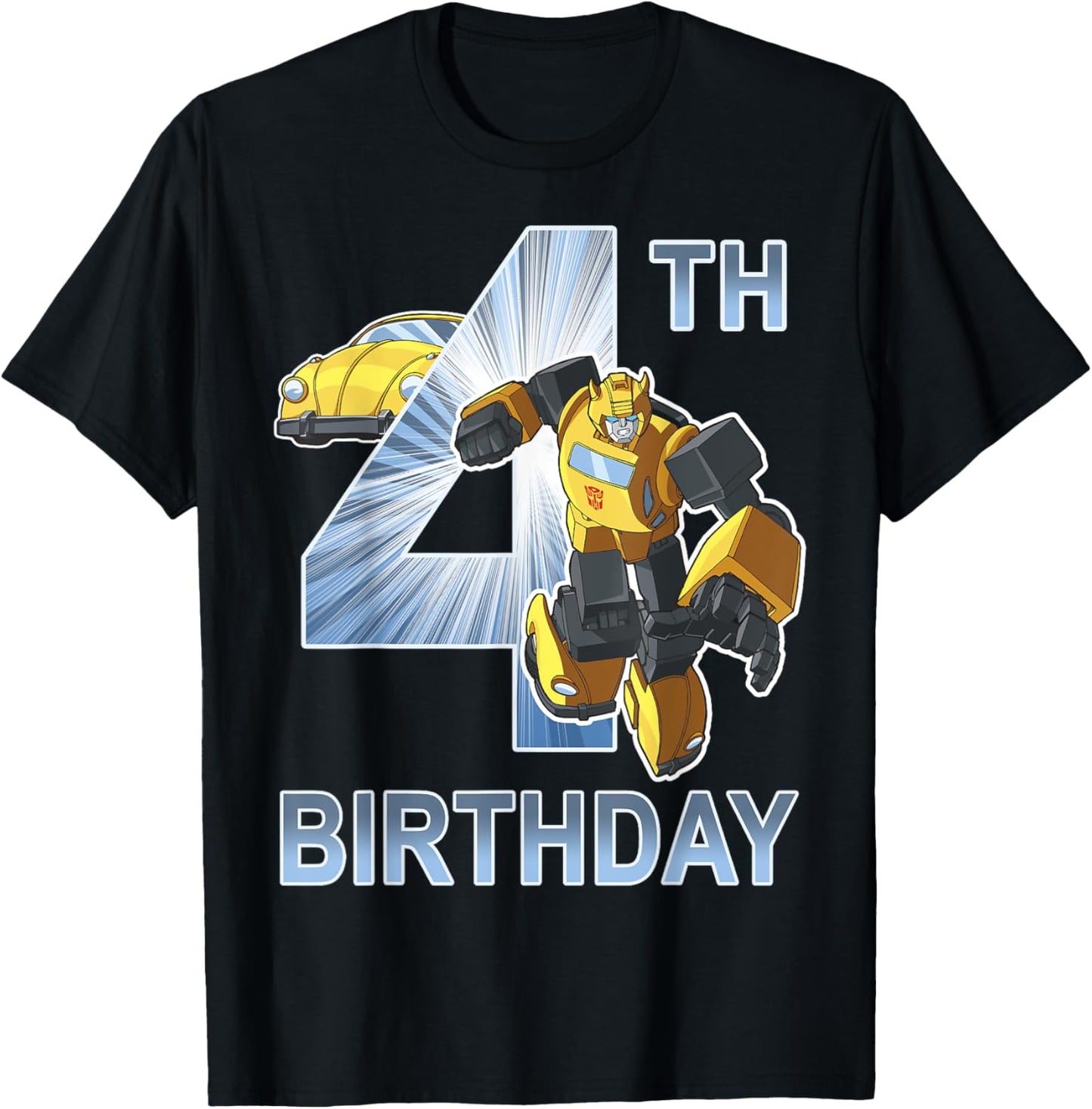 Transformers Bumblebee 4th Birthday T-Shirt