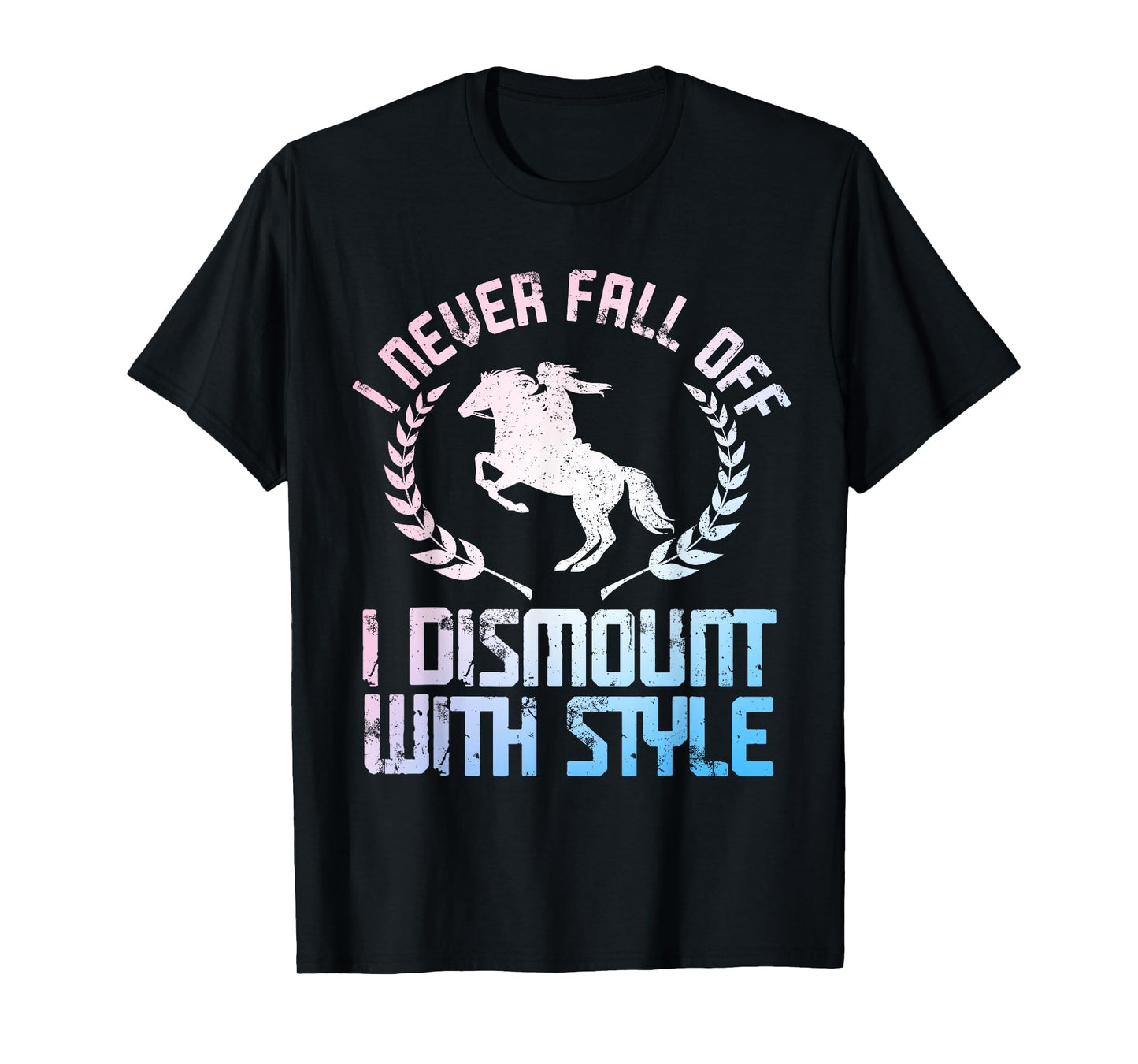 Funny Horse Racing Art For Men Women Horse Lover Equestrian T-Shirt