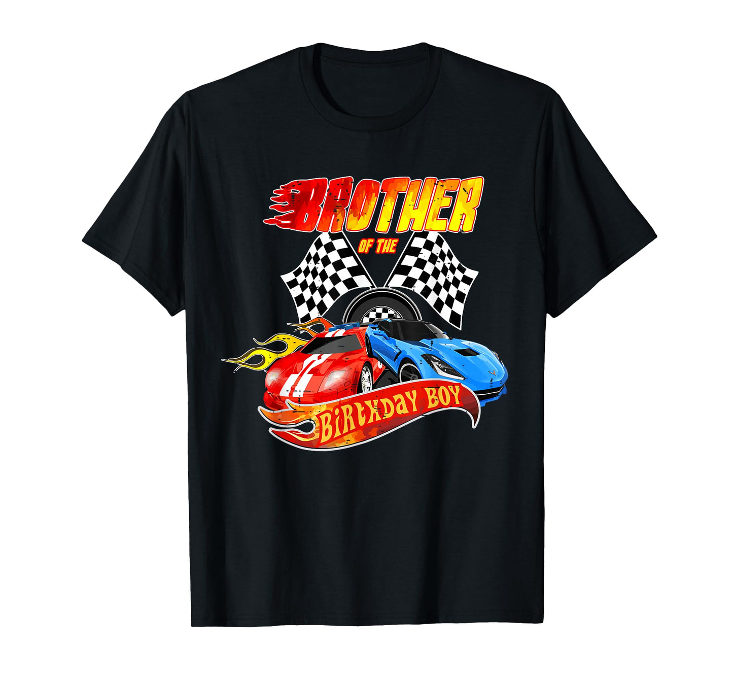 Brother Of The Birthday Boy Race Car Birthday Party Racing T-Shirt
