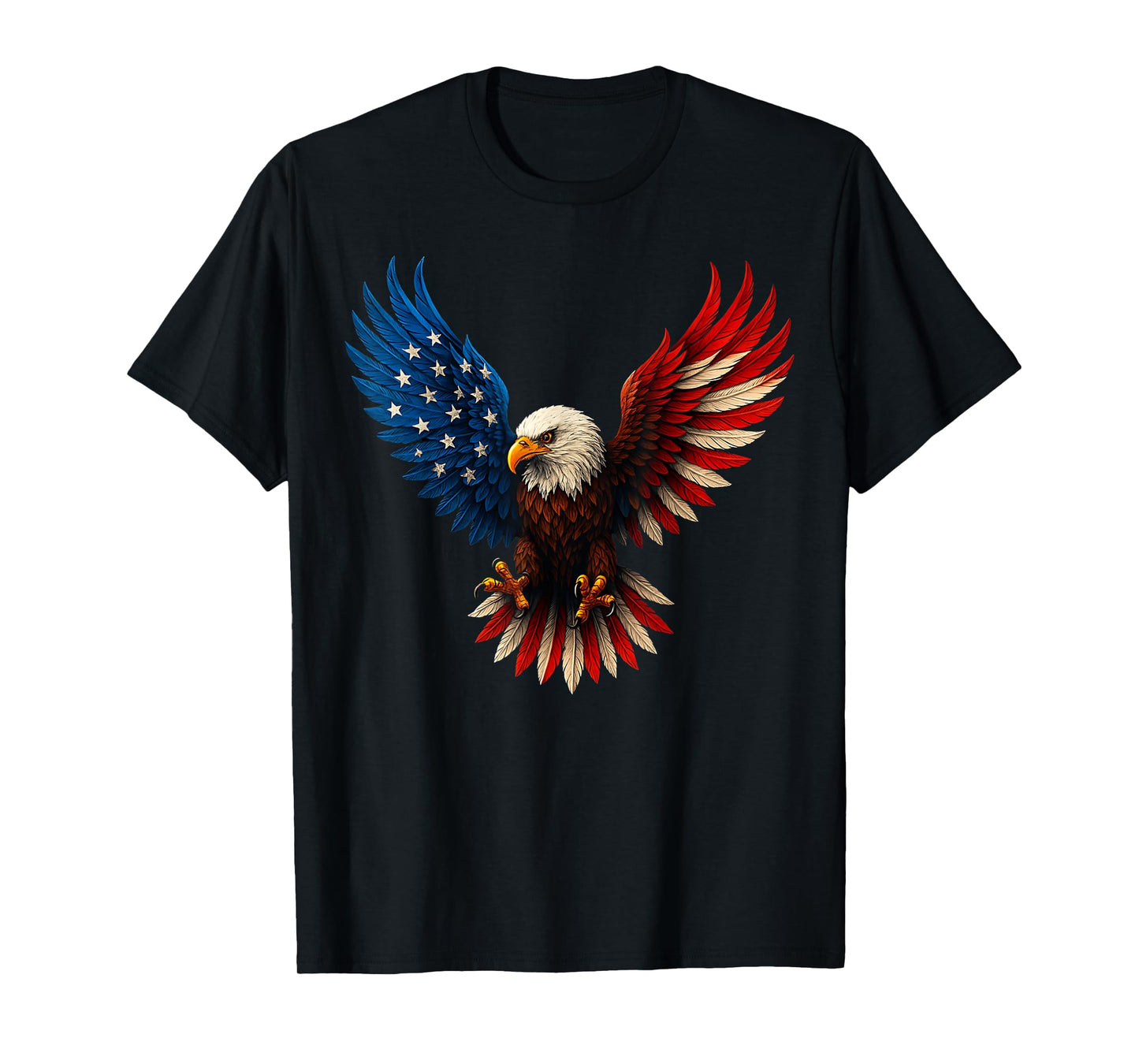American Flag Bald Eagle Patriotic Eagle 4th of July USA T-Shirt