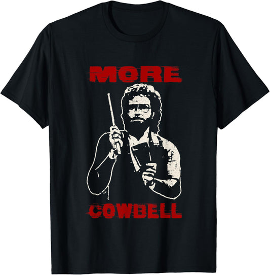 Funny More Cowbell Vintage Retro Humor T-Shirt