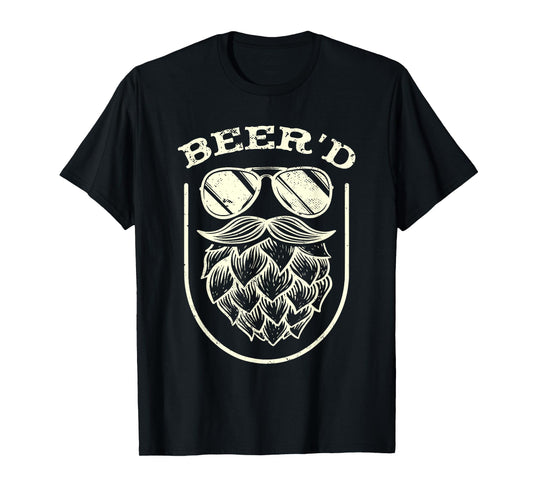 Funny Beer'd | Beard Beer Hops | Craft Beer Drinker T-Shirt