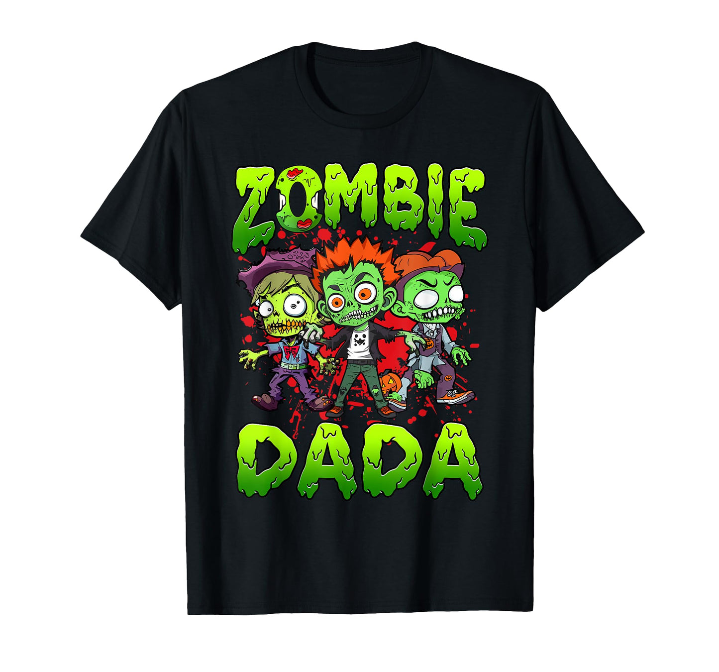 Zombie Dada Halloween Costume Family Matching T-Shirt