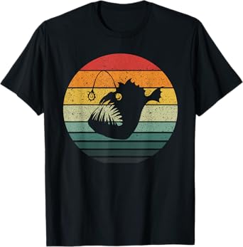 Vintage Angler Fish Retro Design T-Shirt