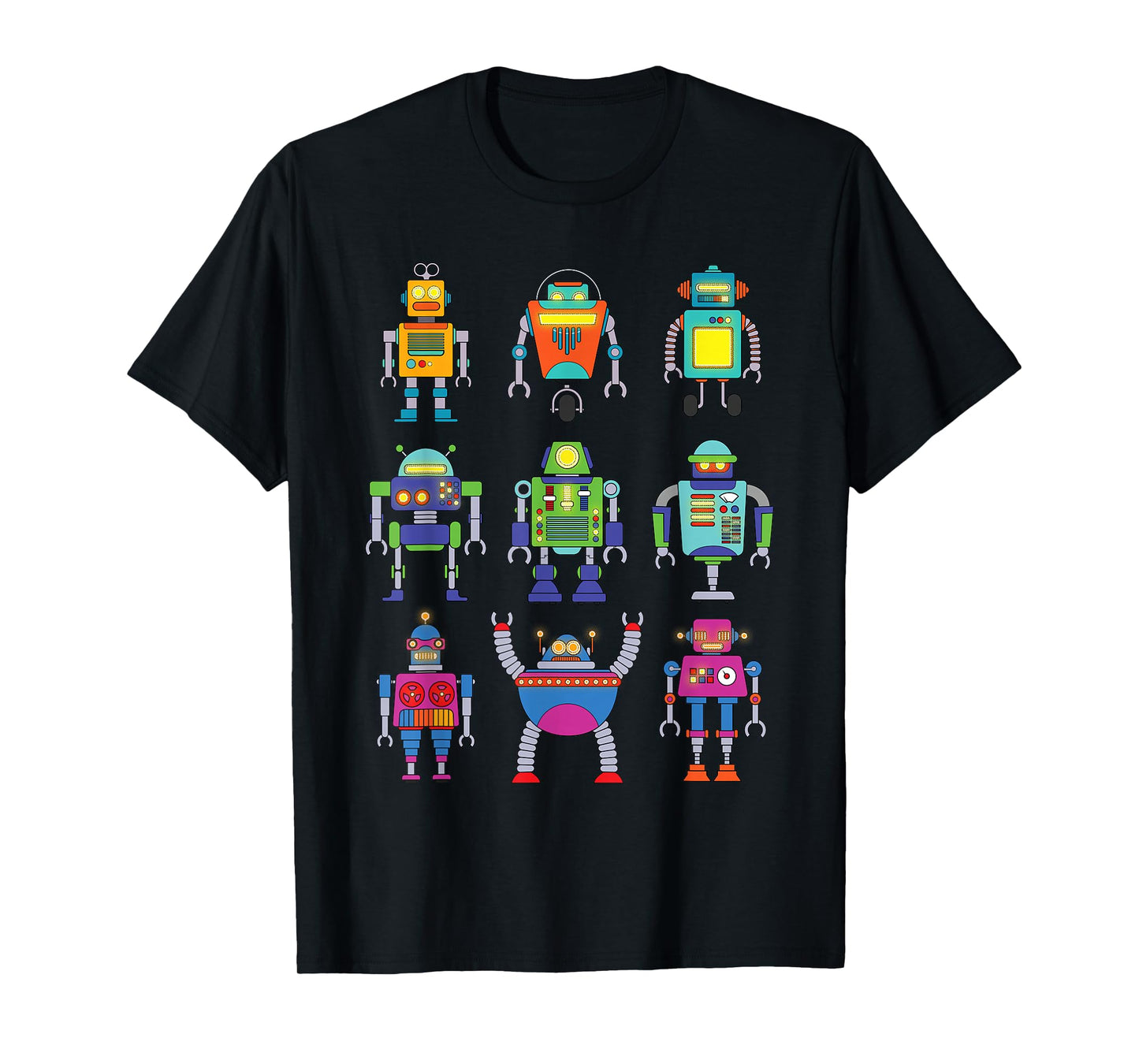 Robot Art For Boys Kids Toddler Science Robotics Engineer T-Shirt