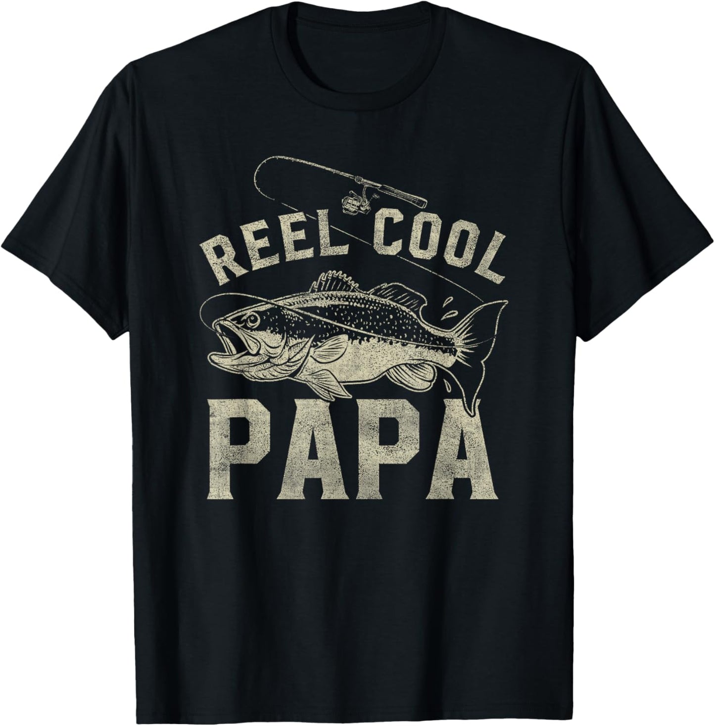 Reel Cool Papa Funny Fathers Day T-Shirt