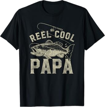 Reel Cool Papa Funny Fathers Day T-Shirt