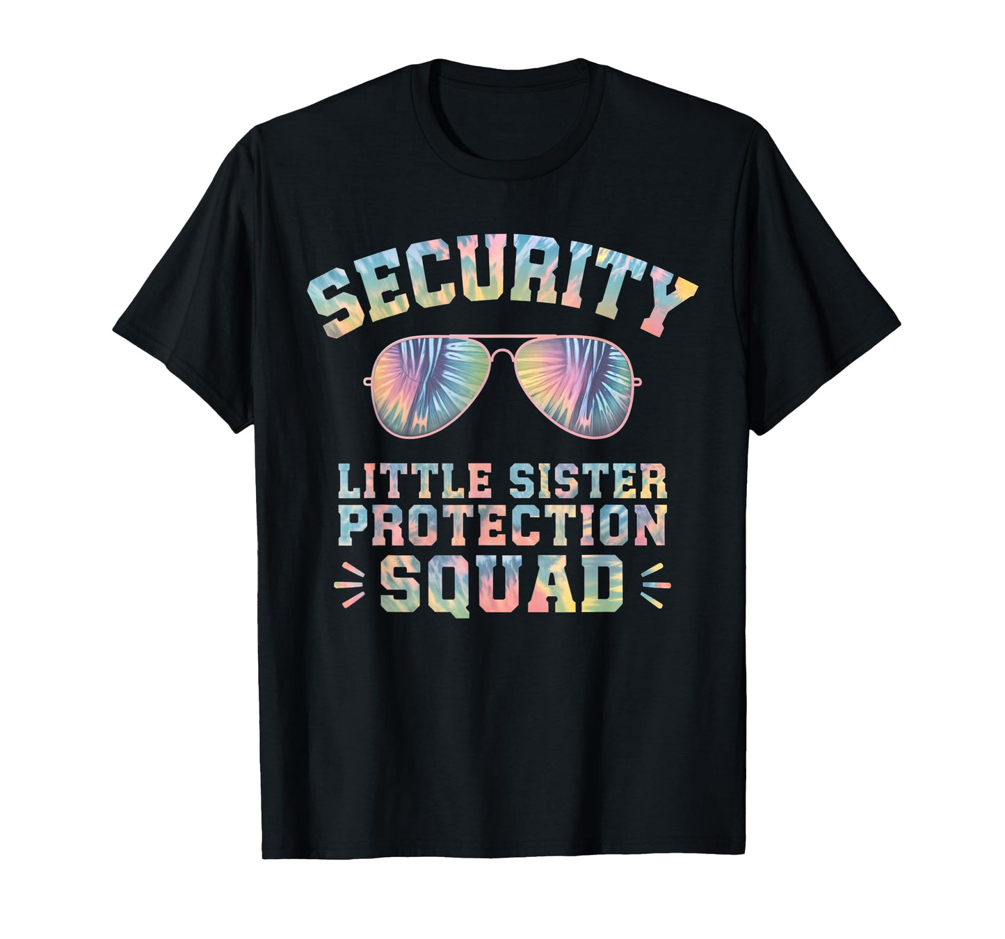 Security Little Sister Protection Squad Funny Brothers Boys T-Shirt