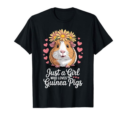Funny Guinea Pig Costume for Women Girls Guinea Pig Lover T-Shirt