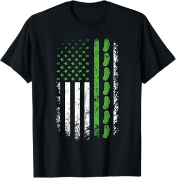 Pickle Cucumber US American Flag For Pickle Lovers Men Women T-Shirt