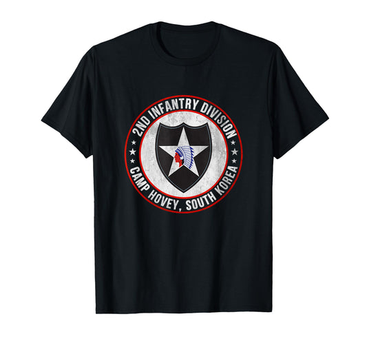 2nd Infantry Division Camp Hovey Korea Veteran Father Day T-Shirt