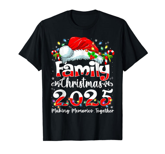 Family Christmas 2025 Matching Outfit Xmas Squad Santa T-Shirt