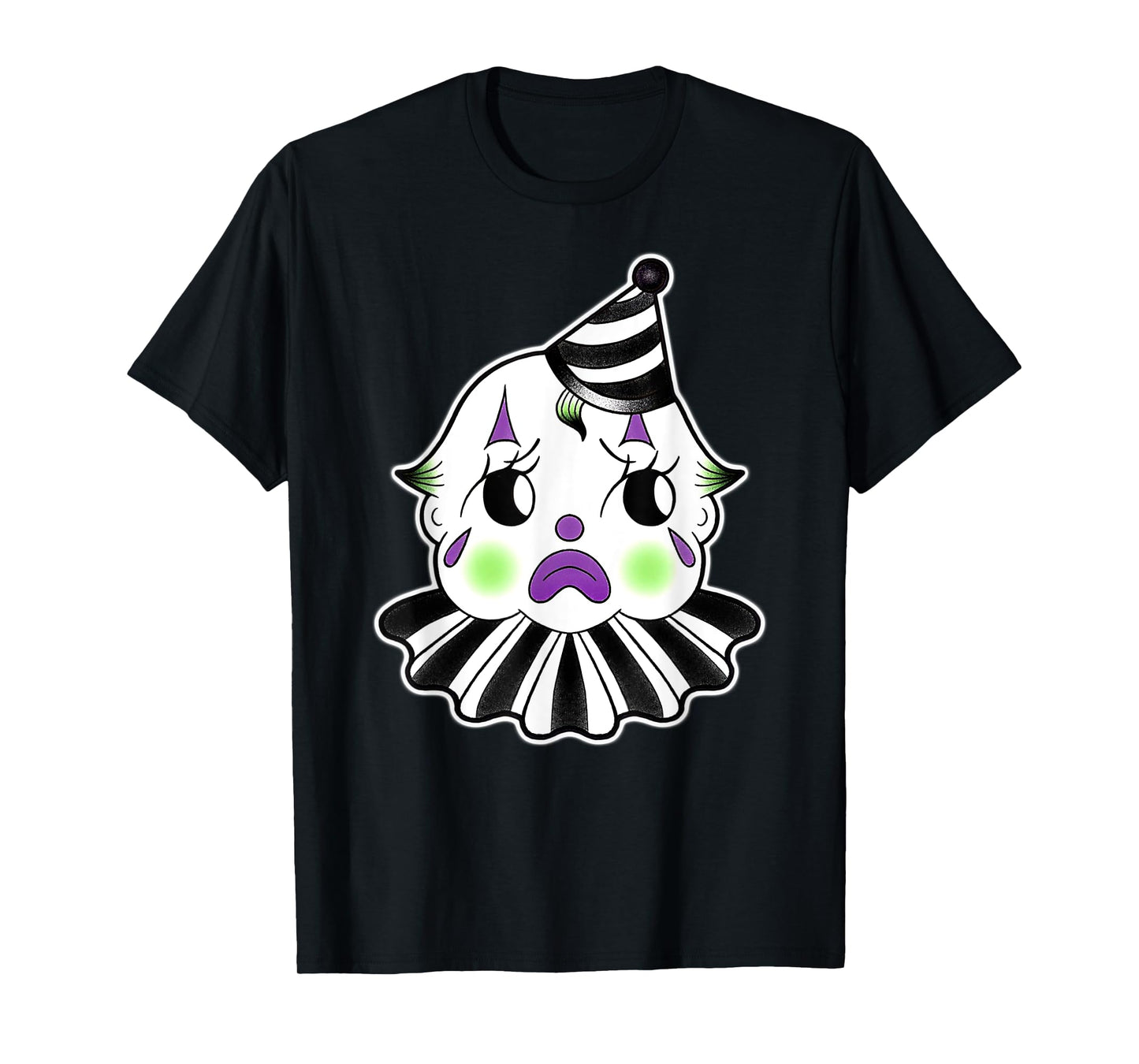 Urban Empyre Kewpie Baby Spooky Clown Sad Doll T-Shirt