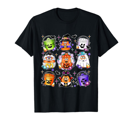 Vintage Funny Halloween Pumpkin Spooky Nuggets Chicken Cute T-Shirt