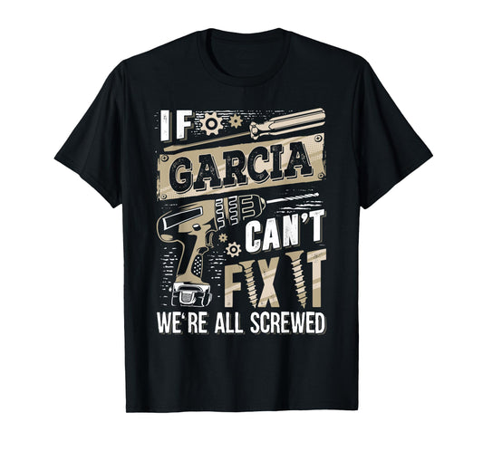 Vintage Classic GARCIA Family Name Tee Ideas Unisex-Adults & Kids Funny Vintage Name Family Tee Black Small Regular Fit Short Sleeve T-Shirt