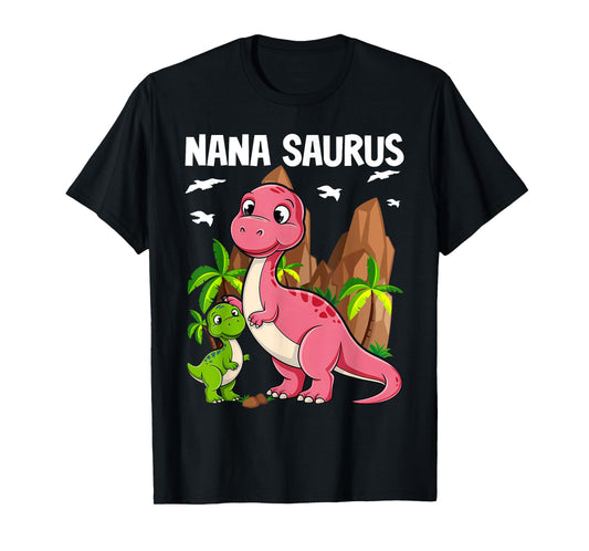 Cute Nana Saurus Nanasaurus Dinosaur for Grandmother T-Shirt