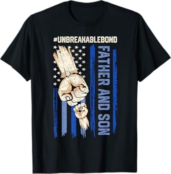 Father and Son Unbreakable Bond Retro Daddy Father Day T-Shirt